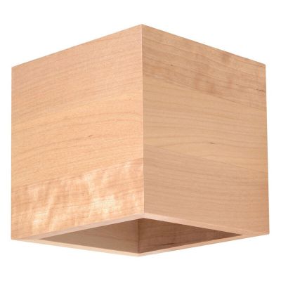 Landelijke up down wandlamp Andro, bruin, hout