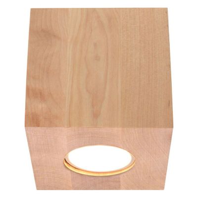 Landelijke opbouwspot Andro, bruin, hout