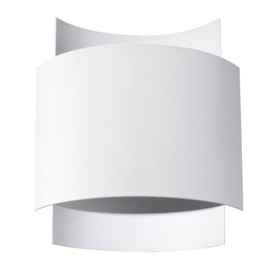 Moderne up down wandlamp Julissa, wit, aluminium
