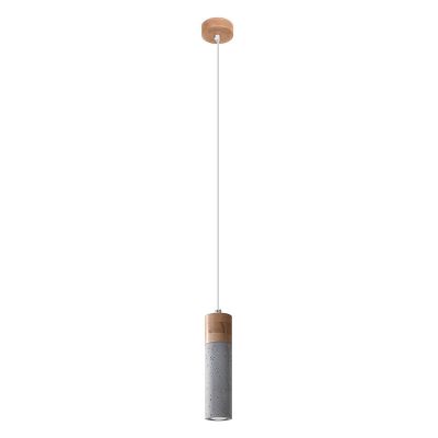 Landelijke hanglamp Ferron, grijs, beton