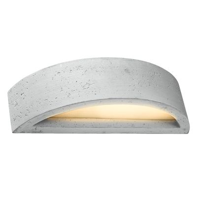 Betonnen up down wandlamp Fadila, grijs