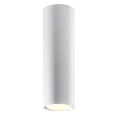 Witte opbouwspot Harley, aluminium, 20 cm