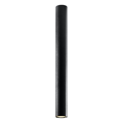 Zwarte opbouwspot Harley, aluminium, 60 cm