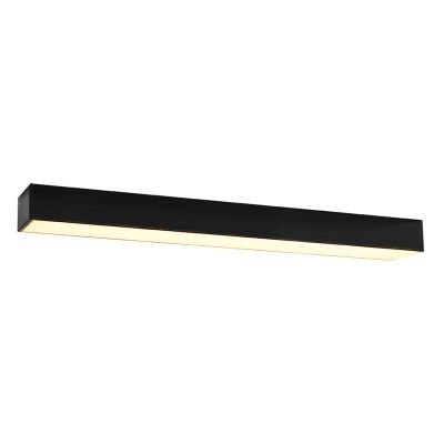 Moderne plafondlamp Mascha, zwart, aluminium, 22W, 3000K