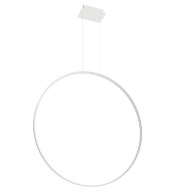 Moderne hanglamp Ringo, wit, aluminium, 70w, 3000K