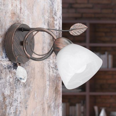 Roestkleurige wandlamp klassiek, Astrid