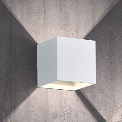 Witte up down wandlamp modern, Eva, 4,3W, 3000K LED