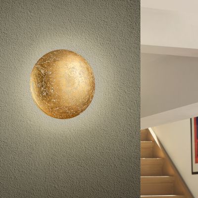 Gouden wandlamp design, Wilke, 8W, 3000K LED