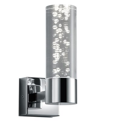 Chromen wandlamp design, Delfina, 3,1W, 3000K LED, IP44
