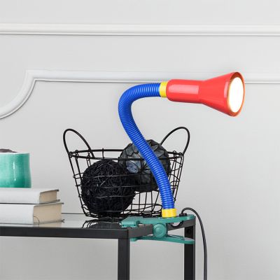 Veelkleurige kinderkamer tafellamp kunststof, Helin, met schakelaar