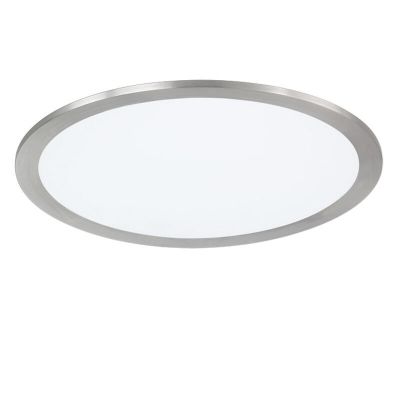 Nikkelen plafonnière modern, Badria, 15W, 3000K LED