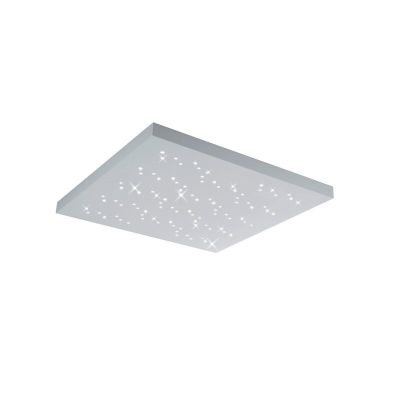 Witte plafonnière modern, Jernved, 36W, warm tot koud wit verstelbare LED, met afstandsbediening
