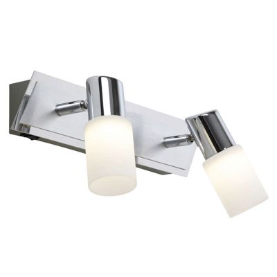 Grijze plafondspot glas, Morely, 4,3W, 3000K LED, met schakelaar