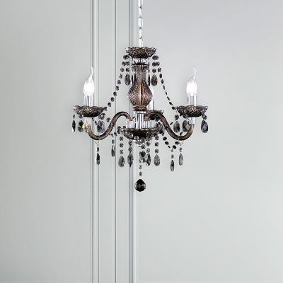 Zwarte kroonluchter klassiek, Pedra