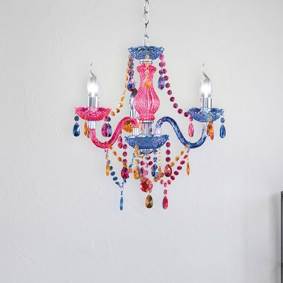 Veelkleurige kroonluchter klassiek, Pedra