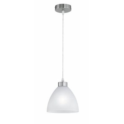 Nikkelen hanglamp glas, Babette