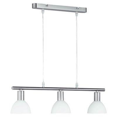 Nikkelen hanglamp glas, Babette