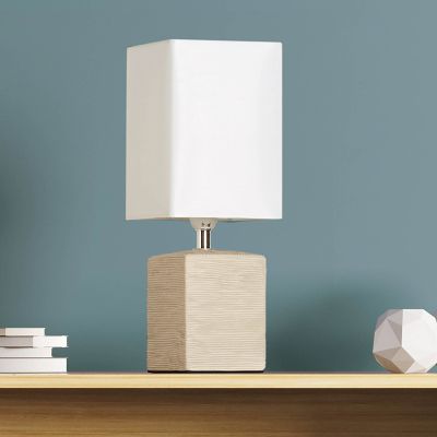 Keramieke, witte tafellamp Karola