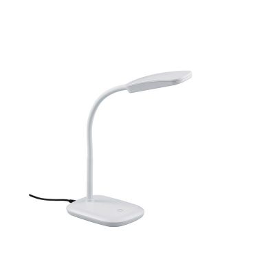 Witte bureaulamp modern, Charlot, 3,5W, 3000K LED, met schakelaar