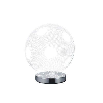 Chromen tafellamp design, Berit, 7W, warm tot koud wit verstelbare LED, met schakelaar
