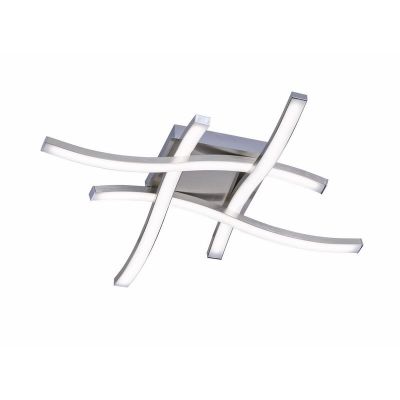 Nikkelen plafonnière design, Go, 5W, 3000K LED