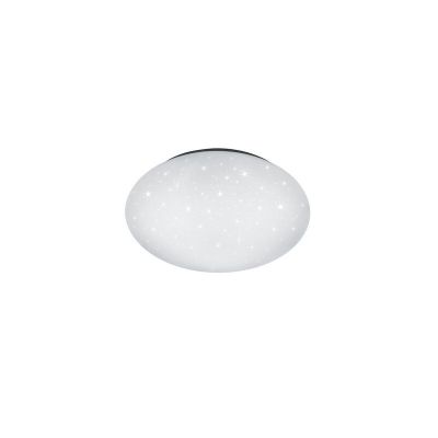 Witte plafonnière kunststof, Vanysia, 18W, 4000K LED, IP44