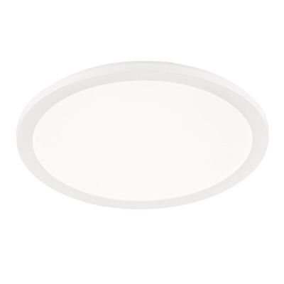 Witte plafonnière modern, Gistrup, 24W, 3000K LED, IP44