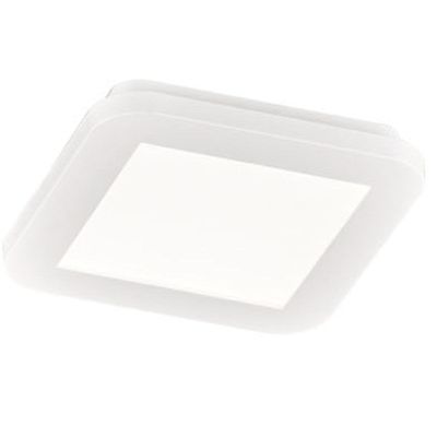 Witte plafonnière modern, Gistrup, 10W, 3000K LED, IP44