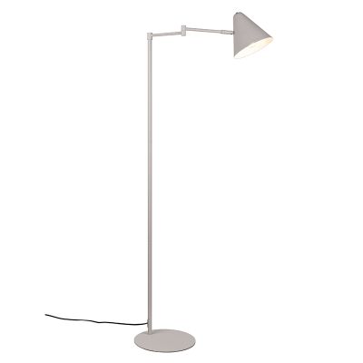 Grijze vloerlamp modern, Jille, met schakelaar