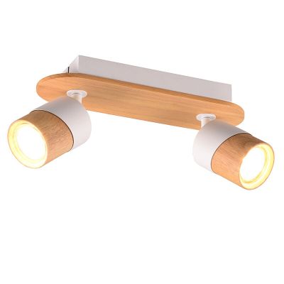 Landelijke plafondspot hout, Carine