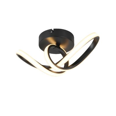 Zwarte plafondlamp design, Wiard, 7W, 3000K LED