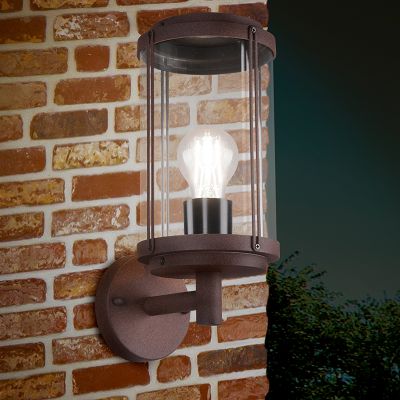 Industriële buitenlamp Sammy, Roestkleurig