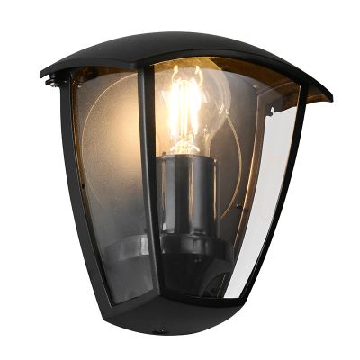 Zwarte buitenlamp modern, Samatar, IP44