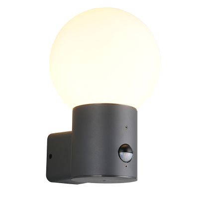 Antraciete buiten wandlamp met bewegingssensor modern, Ouarda, IP44