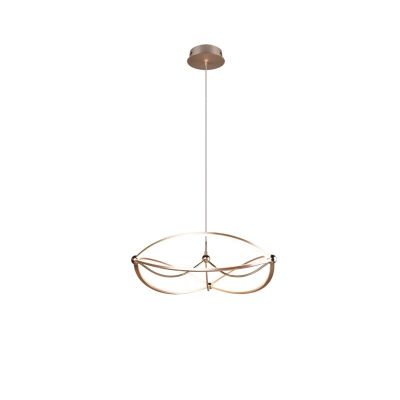 Moderne hanglamp Remy, messing, 42w geintegreerd LED