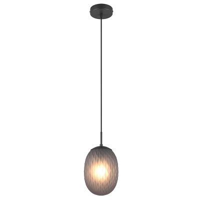 Grijze hanglamp rookglas, Danyal