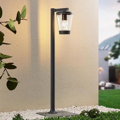 Moderne buitenlamp Kerstin, antraciet, aluminium, IP44