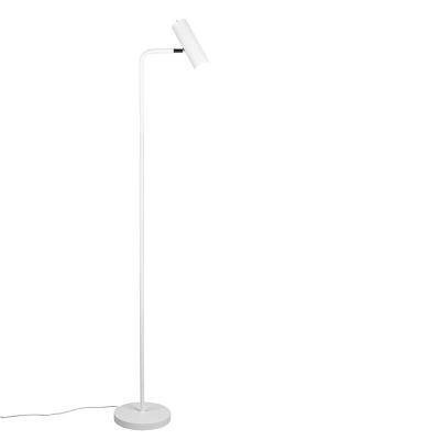 Witte vloerlamp modern, Kaso, met schakelaar