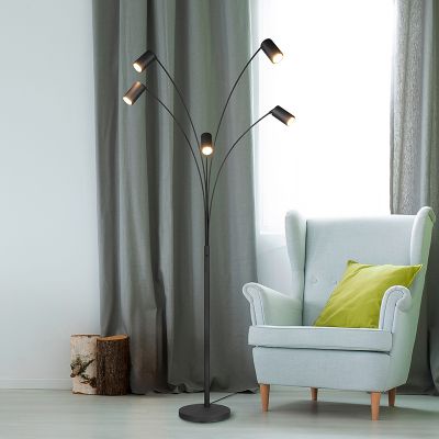 Zwarte vloerlamp modern, Kaso