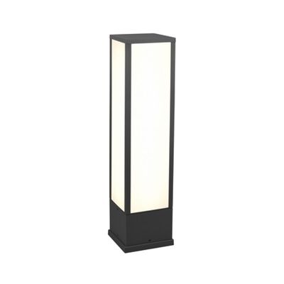 Moderne staande buitenlamp Tessy, antraciet, met warm wit LED licht