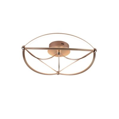 Moderne plafonniere Remy, messing, 42w geintegreerd LED