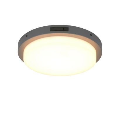 Antraciete buiten wandlamp met bewegingssensor metaal, Prashant, 14W, white switch LED, IP54