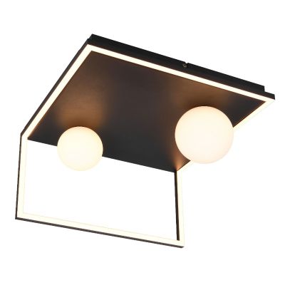 Zwarte plafondlamp modern, Reyhan, 3-staps dimbaar