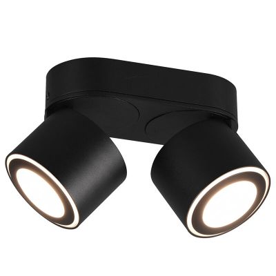 Moderne plafonniere Jorno, zwart, 3,5w geintegreerd LED