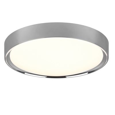 Chromen badkamer plafondlamp Evelina, kunststof, 18w, 3000K LED