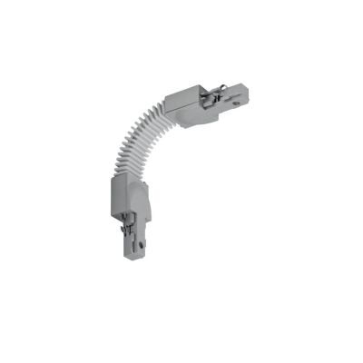 Flexibel verbindingsstuk voor 2-fase railverlichting, grijs