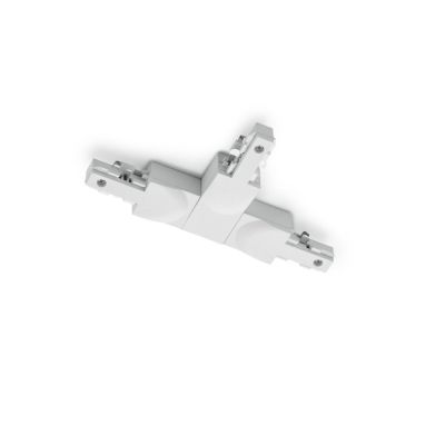 Wit T-stuk met geleider links, 2-fase