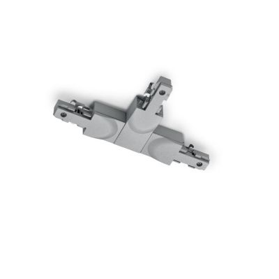 Grijs T-stuk met geleider links, 2-fase