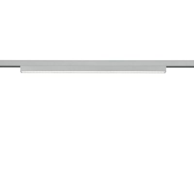 Grijze klemlamp Chloe voor 2 fase railverlichting