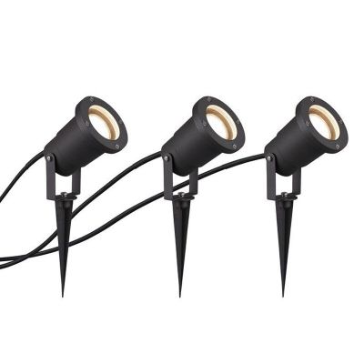 Antraciete prikspot Tau, aluminium, modern